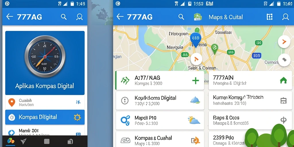 Tampilan antarmuka 777AG yang intuitif dan informatif untuk navigasi.