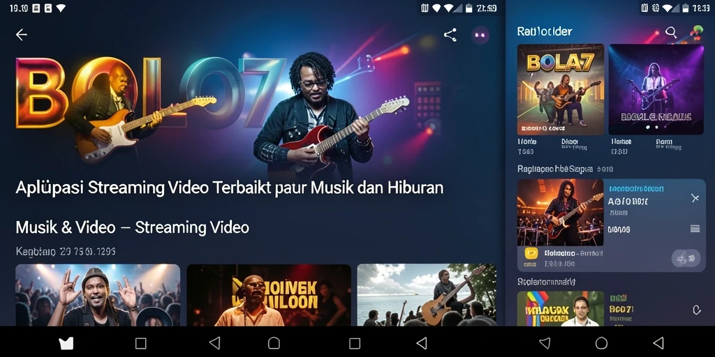 Antarmuka BOLA07 menampilkan berbagai pilihan video streaming musik yang menarik.
