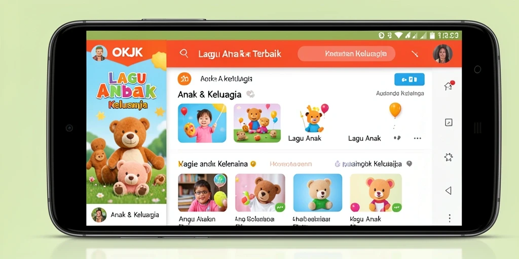 Tampilan antarmuka OKJK yang ceria dan interaktif untuk anak-anak.