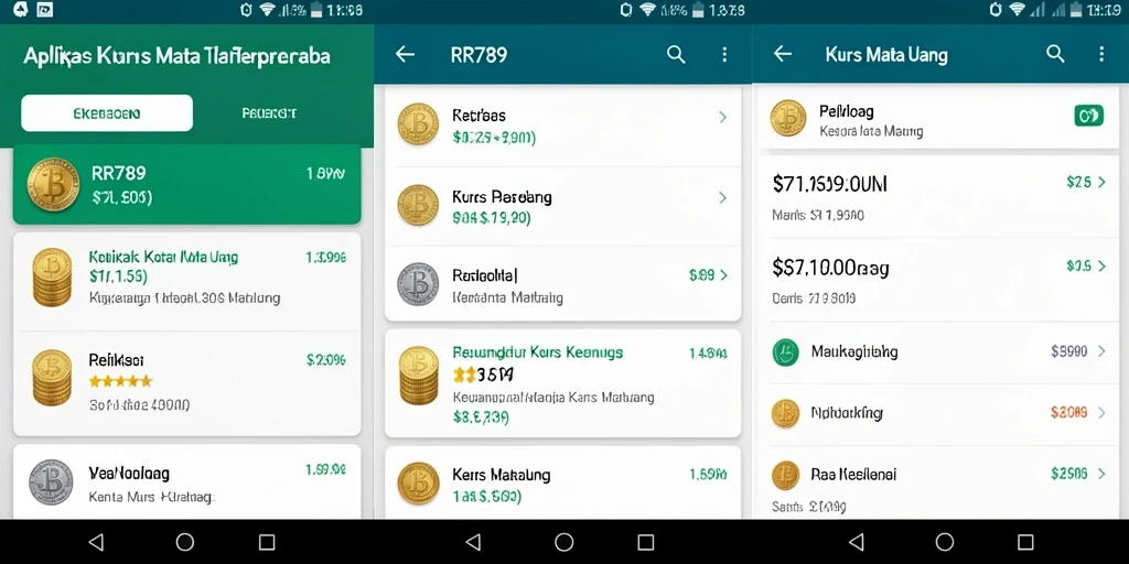 Antarmuka aplikasi RR789 untuk konversi mata uang yang intuitif dan informatif.