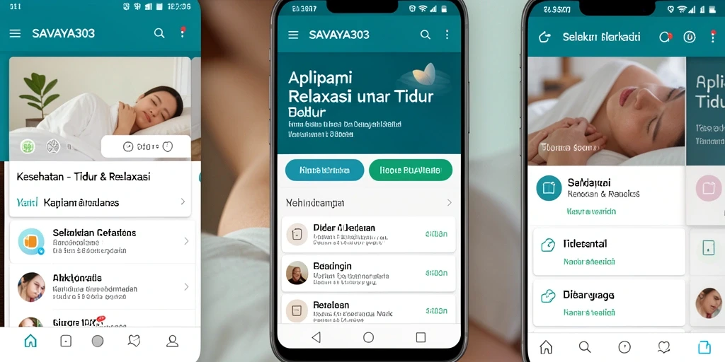 Tampilan antarmuka SAVAYA303 yang nyaman untuk Tidur & Relaksasi.