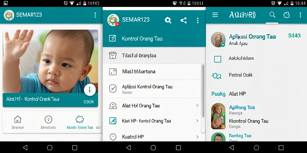 Tampilan antarmuka SEMAR123 yang intuitif untuk kontrol orang tua.