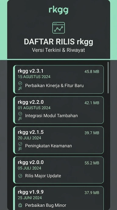 Riwayat Versi rkgg untuk Pengguna Android Indonesia